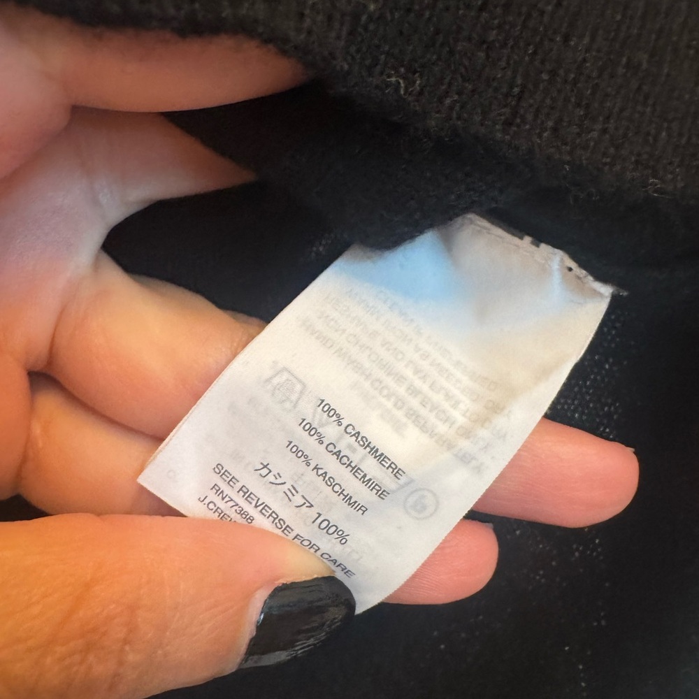 J. Crew 100% Cashmere Three Quarter Sleeve Sweater - Picture 3 of 4